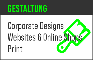 Gestaltung: Corporate Designs, Websites & Online Shops, Print